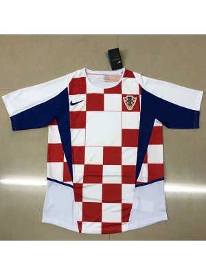 Croatia retro soccer jersey match men's first sportswear football shirt 2002-2003